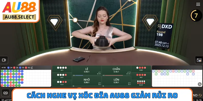 Cách nghe vị xóc đĩa AU88 giảm rủi ro hiệu quả